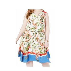 Tommy Hilfiger floral print sleeveless dress.